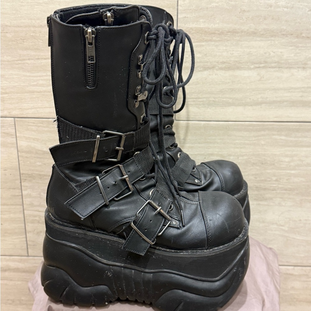 Demonia Black Platform Boots